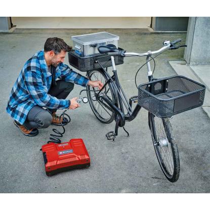 Einhell TE-AC 36/8 Li akku kompressor med tilbehør, 2 x 18V, uden batteri og lader