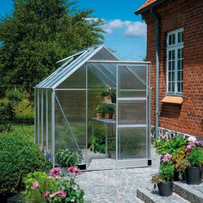 Halls Icon 6 drivhus 4,9 m², alu, 4 mm poly