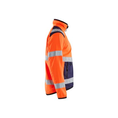 Blåkläder 4877 high vis light softshell jakke, hi-vis orange/marineblå