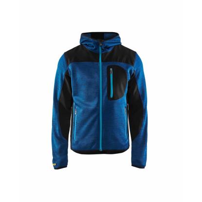 Blåkläder 4930 strikket jakke med softshell, marineblå/marineblå