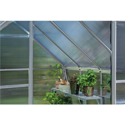 Halls Icon 6 drivhus 6,1 m², alu, 4 mm poly