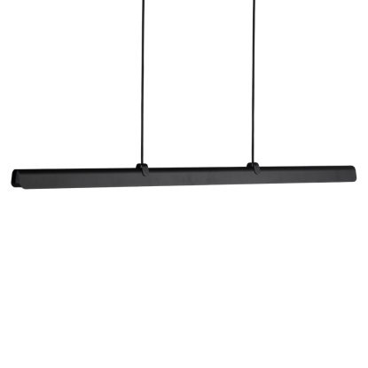 Belid Fold lineær G2 LED pendel, L118 cm, sort struktur