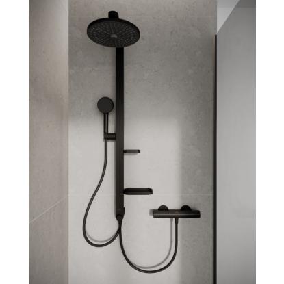 Ideal Standard Alu+ brusesystem med 12 l/min flow regulator, mat sort
