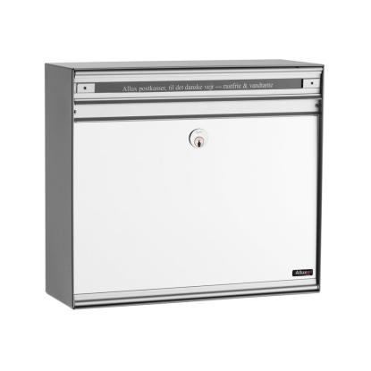 Allux SC135 postkasse uden lås, med alulåge, aluminium