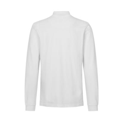 ID 0544 langærmet polishirt med stretch, hvid