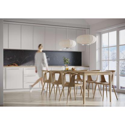 Fibo Kitchen Board vægplade, 10 x 600 x 580 mm, black marble silk - 2 stk.