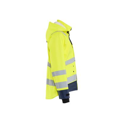 Blåkläder 4327 high vis regnjakke level 3, hi-vis gul/marineblå