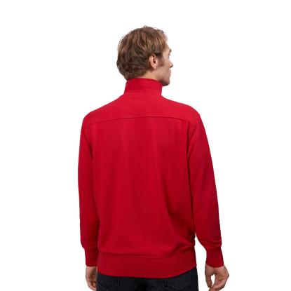 ID 0603 sweatshirt med lynlås, rød
