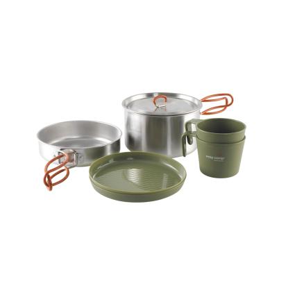 easy camp Moss 2 kogesæt med gryde, pande, 2 tallerkener og 2 krus