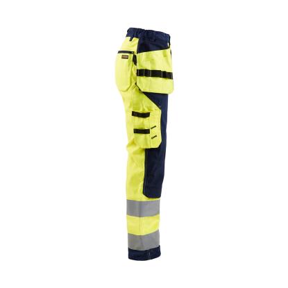 Blåkläder 7156 dame high vis buks med værktøjslommer, hi-vis gul/marineblå