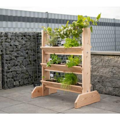 Westmann Viktoria L krydderurteholder med espalier, lærketræ, 95 x 80 x 50 cm