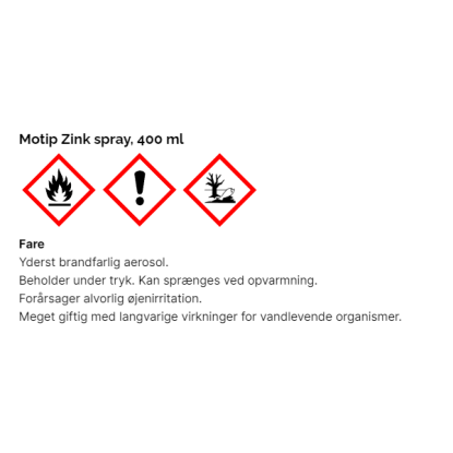 Motip zink spray, 400 ml
