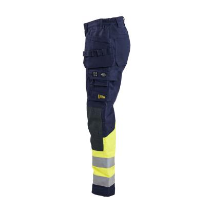 Blåkläder 7081 dame multinorm buks, marineblå/hi-vis gul