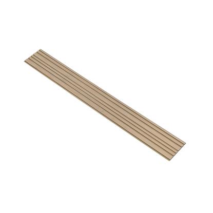 I-Wood Basic Mixed akustikpanel, ubehandlet natur, brun filt og sort kerne, egefiner, 17 x 300 mm 