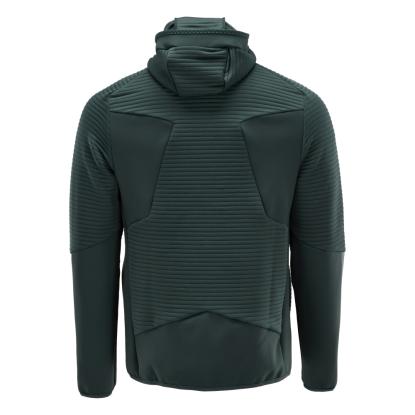 MASCOT CUSTOMIZED fleece hættetrøje med lynlås, skovgrøn