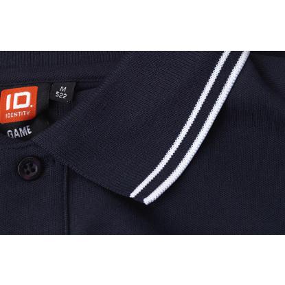 ID 0522 Kontrast poloshirt med stretch, navy
