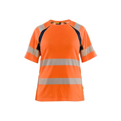 Blåkläder 3503 dame high vis t-shirt, hi-vis orange/marineblå