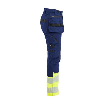 Blåkläder 7030 dame high vis buks stretch, marineblå/hi-vis gul