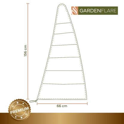 Gardenflare cover til Premium ildrør, grå