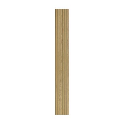I-Wood Medio+ Original akustikpanel, klar olieret, brun filt og lys kerne, egefiner, 16 x 300 mm