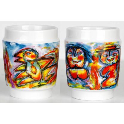 Steel-Function kunstkopper, Happy Bird, porcelæn - 250 ml