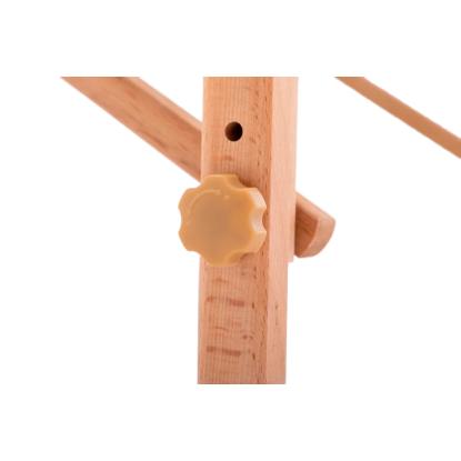 Massagebriks, foldbar, træ, hvid, 185 x 70 cm - 2 sektioner