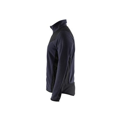Blåkläder 5942 strikket jakke med softshell, mørk marineblå/sort