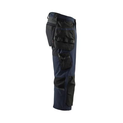 Blåkläder 1521 håndværker knickers 4-vejs stretch, mørk marineblå/sort