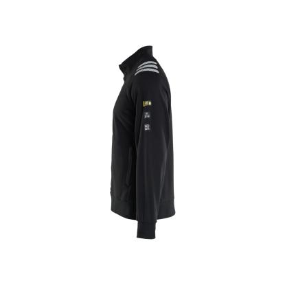 Blåkläder 3453 flammehæmmende sweatshirt full zip inherent, sort