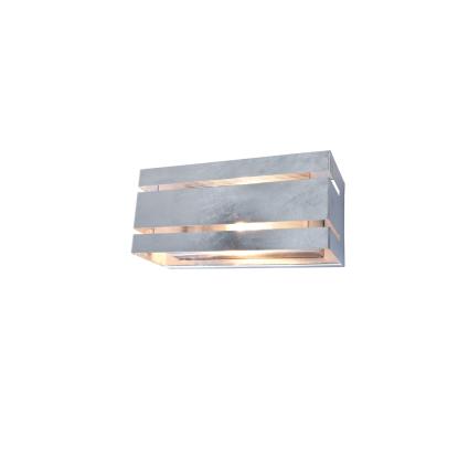 LUTEC VIDAR udendørs væglampe, L25 cm, E27, IP54, galvaniseret stål