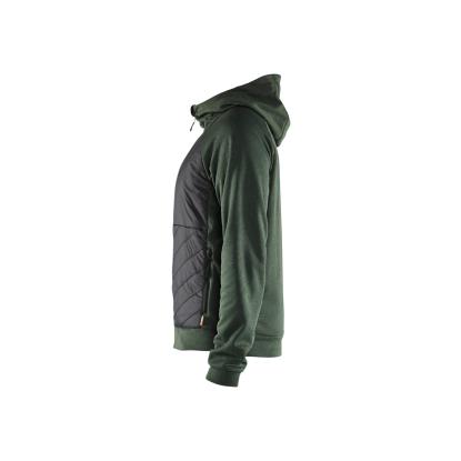 Blåkläder 3463 hybrid sweatshirt, efterårsgrøn/sort