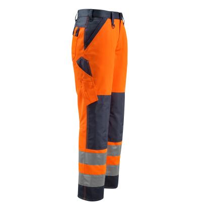 MASCOT SAFE LIGHT Maitland arbejdsbukser med knælommer, hi-vis orange/mørk marine