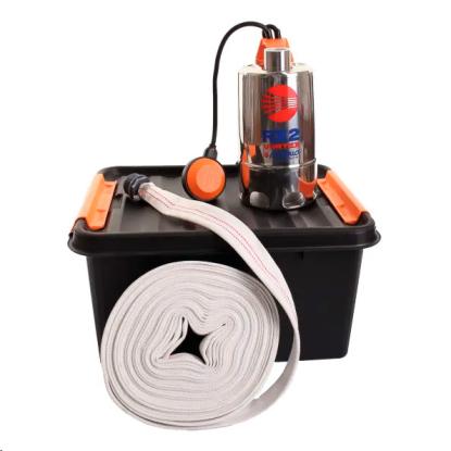 Pedrollo dykpumpe model rxm 2 i rustfri sæt i box med 15 meter slange og koblinger