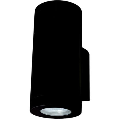 SG Armaturen Metro LED væglampe, Ø9 cm, GU10, 2 x 4,5W LED, IP65, sort