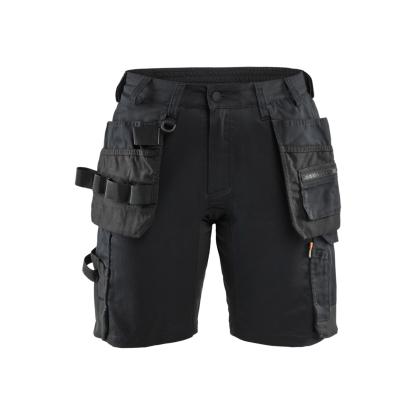 Blåkläder 7133 dame håndværker shorts med stretch, sort