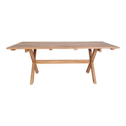 Spisebord i genbrugsteak 200x90xh75cm