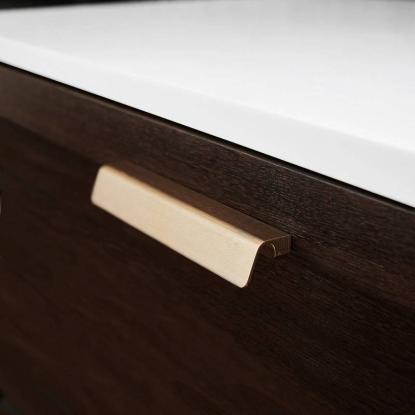 Beslag Design Fringe greb, 160 mm, børstet messing