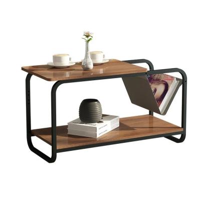 Sidebord med avisholder, 86,5 x 40 x 46 cm