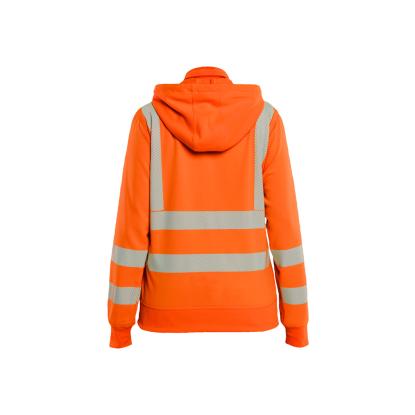 Blåkläder 3574 dame high vis sweatshirt med aftagelig hætte, hi-vis orange
