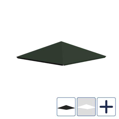 PLUS tagdug til pavillon, polyester, 395 x 395 cm