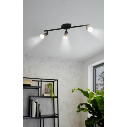 EGLO BUZZ-LED spotskinne, L48,5 cm, GU10, sort