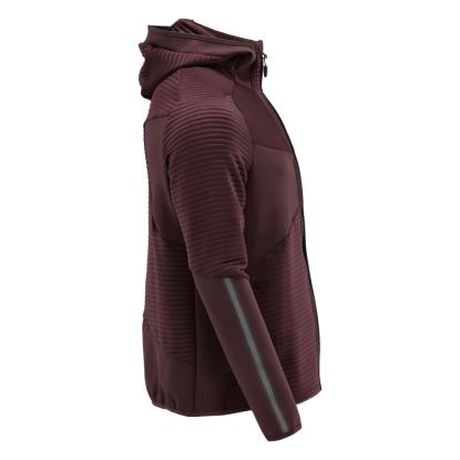 MASCOT CUSTOMIZED fleece hættetrøje med lynlås, bordeaux
