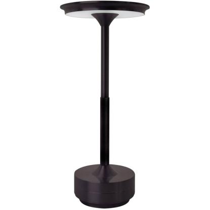 Armaturhantverk Svampen transportabel LED bordlampe, H28,5 cm, sort