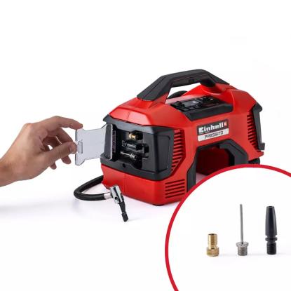 Einhell Pressito Li hybridkompressor, 21 liter/min., 18 V, uden batteri og lader Einhell Pressito Li hybridkompressor, 21 liter/min., 18 V, uden batte