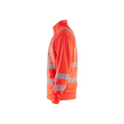 Blåkläder 3563 high vis sweatshirt full zip, hi-vis rød