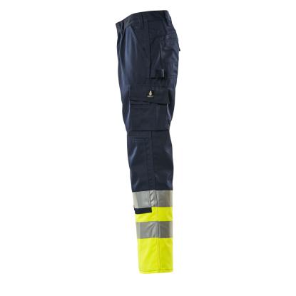 MASCOT SAFE COMPETE Patos arbejdsbukser med knælommer, marine/hi-vis gul