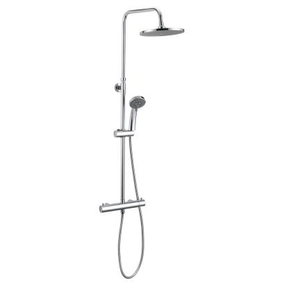 Nortiq brusesystem med termostat og 22 cm brusehoved, krom