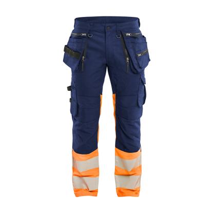 Blåkläder 1130 high vis buks stretch, marineblå/hi-vis orange