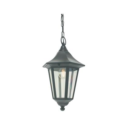 Norlys Modena loftlampe i kæde, E27, IP44, sort