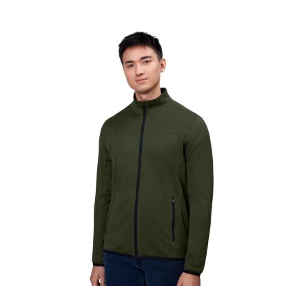 ID 0840 cardigan med stretch, komfort, oliven